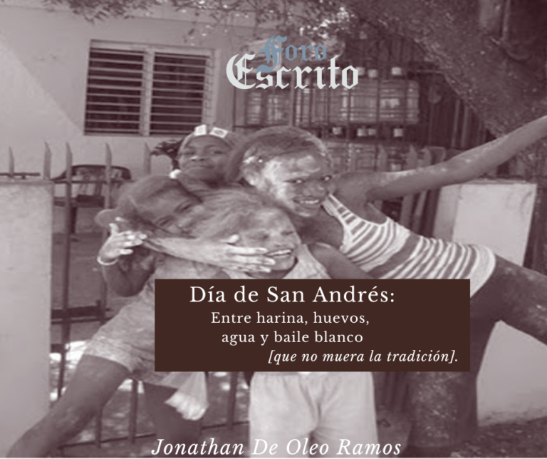 Día de San Andrés, entre harina, huevos, agua y baile blanco, que no muera la tradición.